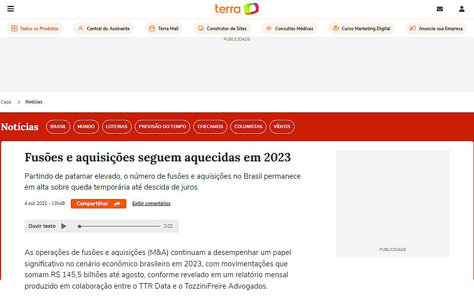 Fuses e aquisies seguem aquecidas em 2023